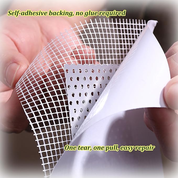 6 Pack 2 inch Wall Patch Repair, Drywall Patch Self-Adhesive Mesh Drywall Repair Patch and Fiberglass Repair Kit,Heavy Duty Dry Wall Hole Repair Patch for Drywall Plasterboard(2 x 2'')