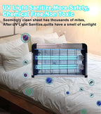 BAIMNOCM UV Lamp 76 Watts, Hanging Mite Odor Mold Removal Lamp with Remote Control Timer, UV-C Light for Basement Kitchen, 254nm Quartz Light