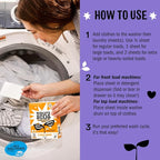 Molly’s Suds Laundry Detergent Sheets | Gentle on Sensitive Skin, Powerful Bio-Based Enzymes, Stain-Fighting | Liquidless & Plastic-Free Packaging | 120 Loads (Lavender)