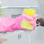 Sponges, Eco Non-Scratch Sponges Scrub Pads, Sponges for Cleaning Kitchen and Dish Cleaning,12 Scrubbing Sponges+ Draining Rack