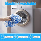 Mop Replacement for Ocedar, Mop for O Cedar, Replacement Mop for O Cedar Spin Mop Contains 4-Section Mop Handle 2 Mop Replace Head 1 Mop Base 1 Scrubber Mop Head for O-Cedar Spin Mop