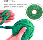 2 Pack Garden String, Green Garden Twine, Soft Ties for Smart Plants, Tree, Flowers, Stretchy Plant Supports for All Gardeners, Craft String (35M/Roll, 115FT)