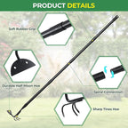 Garden Hoe 44 Inch Long Cultivator with Adjustable Long Handle - Heavy Duty Weeding & Soil Loosening Tool for Gardening, Lawn, and Yard Work