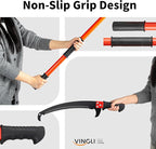 VINGLI 30ft Manual Pole Saws for Tree Trimming, Extendable Tree Trimmers Long Handle Pruner, Sharp Steel Blade and Scissors with Lightweight 9 Fiberglass Handles for Pruning Palms and Shrubs