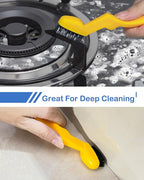 4 PCS Multi Purpose Small Crevice Cleaning Brushes for Tight Narrow Space, Small Scrub Brush Set for Scrubbing Cleaning Kitchen Sink Bathroom Shower Corner Household Use