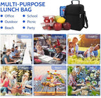 ZM-YOUTOO Lunch Box for Men - Reusable Lunch Bag Men Adult Women- Insulated Small LunchBox