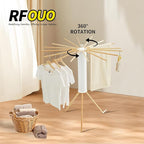 Clothes Drying Rack Tripod,Laundry Hanger Dryer Rack,Portable Drying Rack,Outdoor Clothes Rack-Drying Rack Clothing Laundry Bedroom Household Wooden-16rods