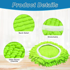 Mop Replace Head for O Cedar, Spin Mop Heads Replacements for Ocedar Easywring 1 Tank Spin Mop, Chenille Duster for Ocedar Mop Include 3 Pack Microfiber Chenille Mop Pad for Ocedar Spin Mop