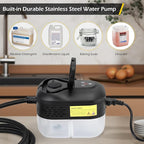 Dyna-Living Steam Cleaner 1500W Handheld Steamer for Cleaning Portable Car Steamer Cleaner, 221℉ High-Temp Steamer Cleaner for Home, Intelligent Touch Panel & Spray Gun Control