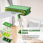 Ceiling Fan Cleaner Duster with 6 Ft/72'' Extension Pole High Ceiling Fan Blade Cleaning Tool Microfiber Duster Reusable Pads for Cleaning Ceiling Fan, Baseboard, Blind, Cobweb, Molding