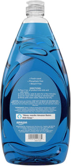 Amazon Basics Dish Soap, Fresh Scent, 30 fl oz, Pack of 4