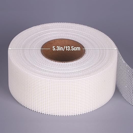 Drywall Joint Tape (2inch X 164ft) Self Stick Repair Mesh Tape Fiberglass Drywall Patch Hole Heavy Duty Wall Repair Mesh Spackle Tape Wall Crack and Seam Repair