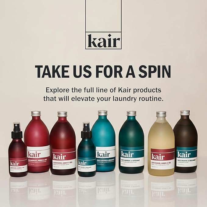 Kair Signature Fabric Conditioner - Cedarwood, Amber & Iris | Plant-Based Fabric Softener, 16.9 Fl Oz, Vegan, Cruelty-Free, Biodegradable, Anti-Static Softens & Protects Fibers