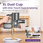 Cordless Vacuum Cleaner, 40KPA/35Mins, Green LED Light, Lightweight Stick Vacuum Self-Standing, Vacuum Cleaners for Home Handheld Vacuum for Pet Hair, Carpet, and Hard Floors, U8