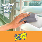 Scrub Daddy Damp Duster Sponge & Towel Bundle - 4 Dusting Sponges & 4 Damp Duster Towels - Swipe & Polish Blinds, Baseboards, Furniture & More (8 Piece Bundle)