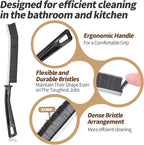 7 Pcs Hard Bristle Crevice Cleaning Brush, Multifunctional Grout Cleaner Brush, Thin Gap Cleaning Brush Set, Small Cleaning Tools for Household Use, Kitchen, Bathroom, Toilet, Window Track,Tight Space