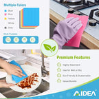 AIDEA Swedish Dishcloths for Kitchen-20PK, Absorbent Sponge Dish Cloth, Dishcloths for Washing Dishes, Reusable Paper Towels Dish Cloths, Swedish Towels for Home, Kitchen, Glass, 7" x 6"