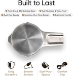 Color Up 1 Cup Pet Food Scoop – Stainless Steel Dog Food Scoop Cup (16 Tbsp) – Heavy-Duty, Rust-Resistant Measuring Scoop for Dogs, Cats, Birds & Rabbits – Ideal for Dry Food & Treats