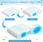48 Count Flushable Toilet Refills, Disposable Toilet Bowl Paper Bulk, Fresh Flushable Toilet Brush Refill Pads for Toilet and Bathroom, Toilet Brush Accessories (No Handle)