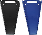 15-Tool Gripper Wrench Organizer Tray Kit - 2 Plastic Portable Gripper Tray Holders… (2 Piece Kit, Black & Blue)