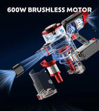 KTTLDRN Cordless Vacuum Cleaner, 600W 50KPA Powerful Stick Vacuum with OLED Smart Display, 70Mins Runtime, Self-Standing & 1.8L Dust Cup, Vacuum Cleaners for Home/Hardwood Floor/Carpet/Pet Hair