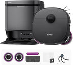 Eureka J15 Evo Ultra Self-Emptying Robot Vacuum Combo, 22,000 Pa Suction Auto Mop Lifting 131°F Hot Air Dry Scrub Extend Robotic Vacuum Cleaner