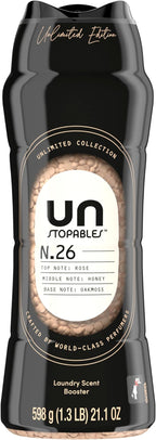 Downy Unstopables Unlimited Collection In Wash Laundry Scent Booster Beads, No. 26, Fine Fragrance, Long Lasting Fresh Scent Beads, 21.1 oz