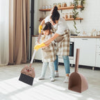PRETYZOOM Cartoon Children's Broom and Dustpan Set Small Size Plastic Kids Housekeeping Cleaning Tools for Home Use Toddler Accessories 1 Set