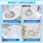 50 Count Toilet Wand Refills for Clorox ToiletWand,4X Cleaning Power Toilet Bowl Cleaner Refill Pads,Disposable Toilet Brush Scrubber Refills for Bathroom Cleaning,No Falling Apart