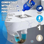 Sink and Drain Cleaner Powder - Drain Clog Remover, Pipe Bobo D-rain Cleaner for Kitchen Bathroom Tubs and Showers, Powerful Unclogging Improve Water Flow (2 Bottle, Fl Oz, 26.8)