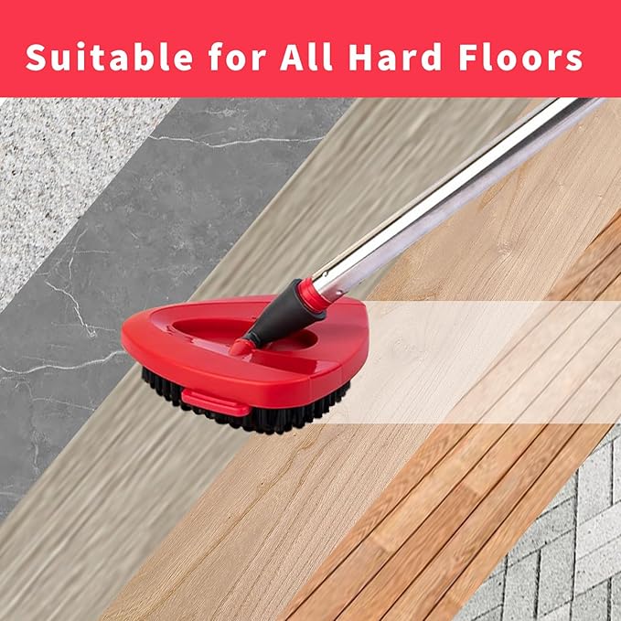 O ceda Scrub Brush, Spin Mop Scrub Brush Replacement Head for O Cedar EasyWring 1 Tank System, Hard Bristle Cleaning Brush for Bathroom, Kitchen, Tub, Tile and Glass(Not Fit RinseClean 2-Tank)