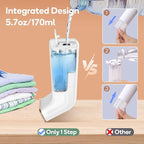 Travel Steamer for Clothes,100V-240V for Globle Traveling,Book-size Integrated design,Steamer ＆ Iron 2 In 1 for Clothes Portable mini, Clothes Steamer handheld for Home,Office(Panda color)