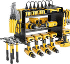 Power Tool Organizer Wall Mount, 3 Layer 8 Drill Holder Tool Shelf Storage Rack for Garage Organization, Birthday Gifts for Him Men Dad Husband Anniversary Fathers Day, Cool Gadget Stocking Stuffer