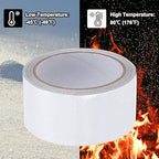 PATIKIL Awning Repair Tape 8m x 5cm Waterproof Canvas Tape High Adhesive Tear Repair Patch Kit for PVC Tarpaulin Tent Awning Fabric RV Sail Boat Cover, White (2" x26.24ft)