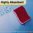 Kitchen Sponges for Washing Dishes, Non-Scratch Cellulose Dish Scrub Sponges, Cleaning Sponges for Household Use, Safe Cleaning Products, Kitchen Sponges Pack of 24, by Superio