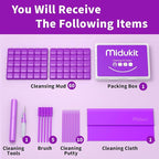 Cleaner Kit for Airpod, Earbud Cleaning Putty, Cleaning Kit Compatible with Airpods iPhone, fits Earbud Phone Ear Wax Dirt, Cleaning with Putty, Cleaning Pen, Microfiber Cleaning Cloth & Brushes
