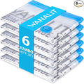 6 Pack Jumbo Vacuum Storage Bags (40"x28"), Reusable Vacuum Sealer Compression Space Saver Bag for Clothes, Mattress, Blanket, Duvets, Pillows, Comforters, Quilt, Travel (Pump Not Included)