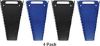 JSP Manufacturing 15-Tool Gripper Wrench Organizer Tray Kit - 2 Plastic Portable Gripper Tray Holders… (4 Piece Kit, Black & Blue)