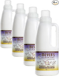 MRS. MEYER'S CLEAN DAY Liquid Fabric Softener, Infused with Essential Oils, Paraben Free, Compassion Flower (32 Loads), 32 oz (Pack of 4)