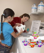 Sunseeke Silicone Dryer Balls, Natural Fabric Softener, Reusable, Reduces Clothing Wrinkles and Saves Drying Time -Blue, 6-Pack