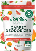 Good Natured Brand | Carpet Deodorizer & Freshener Powder | 31 oz Pet Odor Eliminator for Strong Odor & Pet Urine | Fresh Natural Grapefruit & Spearmint Scent | Safe for Homes with Pets