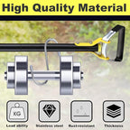 Hoe Garden Tool - Heavy Duty Hula Garden Hoe for Easy Weeding,30-54 Inch Long Handle Stirrup Hoes Gardening Tools,Scuffle Action Loop Hoe for Flower Beds,Yards,Mulch Areas