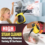 Pressurized Handheld Steam Cleaner for Home, Multi-Surface Steamer with 12 Accessories, 12.8oz Natural Steamer for Cleaning Car, Bathroom, Shower, Upholstery, Grout, Window, Grease