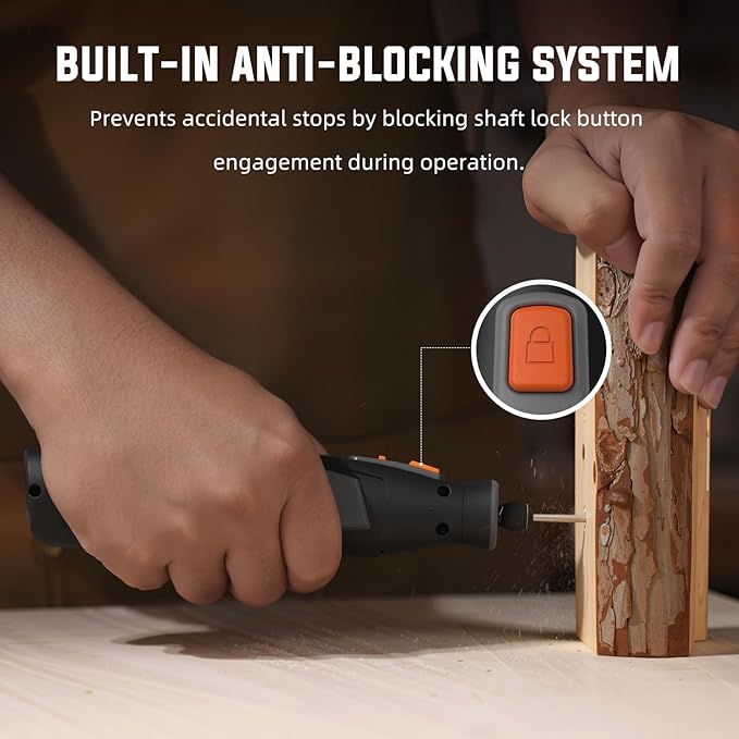 Katerk Cordless Rotary Tool, 4000mAh Battery, 6-Speed, 28000RPM, Rotary Tool Kit with 70 Accessories Light duty Engraving Pen for Sanding, Polishing, Drilling, Etching, Grinding, Wood Carving