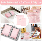 WiseBoy 2 Pack Laundry Bags, Washable Wet Dry Bag, Travel Laundry Bag Dirty Clothes Organizer, Swimming Yoga Bathing Suit Workout Wet Dry Bag - Pink