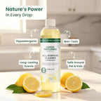 Good Natured Brand All-Purpose Cleaner Concentrate | Multi-Surface Cleaner | Natural Lemon Essential Oil | Multipurpose Cleaner Concentrate All Surfaces | Lemon Love | 16oz makes 256oz