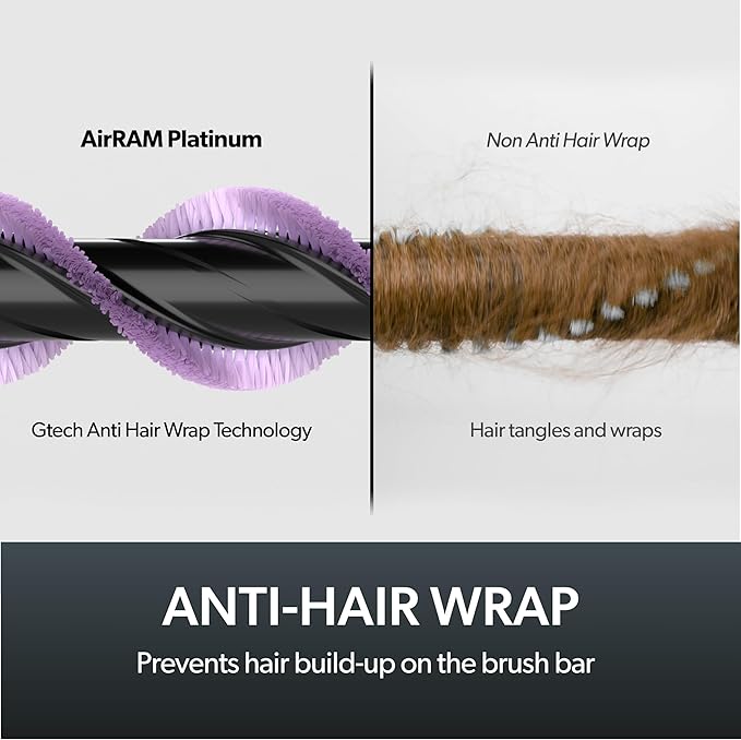 Gtech System Platinum Bundle Vacuum Cleaner Bundle - Includes The AirRam Platinum Upright and The Multi Platinum Handheld - Rechargeable 22V Lithium Ion Battery - Anti-Hair Wrap