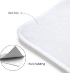 Encasa Homes Ironing Mat/Pad (Small 28"x20") with 3mm Padding & Silicone Iron Rest for Steam Pressing on Tabletop or Bed - Heat Resistant, Portable, Quilting & Travel Blanket - Black Arrow