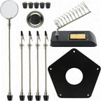 Kaisiking Helping Hand Soldering Third Hand Soldering Tool PCB Holder with Soldering Iron Stand, Metal Base Flexible Metal Arms for Soldering, Electronic Repair