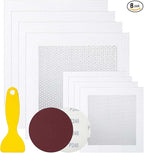 Drywall Repair Kit - Self-Adhesive Aluminum Wall Patch Repair Kit | Heavy-Metal Wall Hole Fixing Tools for Home, Rentals & Offices (4 Pack*12in+4 Pack*6in)